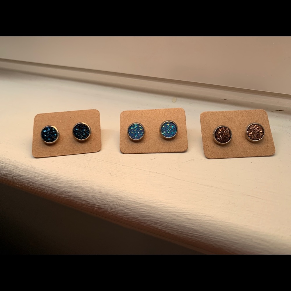 Stone Textured Earrings